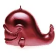 swieca wieloryb metaliczna czerwona candellana