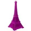swieca wieza eiffla xxl rozowy metalik candellana