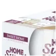 swieca zapachowa w graficznym szkle sweet home bispol 7 cm