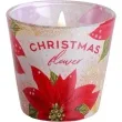 swieca zapachowa w szkle christmas flower poinsencja bartek candles 80 90 mm