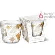 swieca zapachowa w szkle christmas glamour czarujaca biel bartek candles 80 90 mm