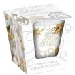 swieca zapachowa w szkle christmas glamour czarujaca biel bartek candles 80 90 mm