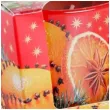 swieca zapachowa w szkle christmas orange pomarancza z cynamonem bartek candles 80 90 mm