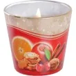 swieca zapachowa w szkle christmas time cynamon i jablko bartek candles 80 90 mm