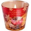 swieca zapachowa w szkle golden christmas jablko z pomarancza bartek candles 80 90 mm
