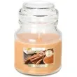 swieca zapachowa w szkle sloiczek cynamon bispol 28 h 10 cm