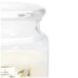 swieca zapachowa w szkle sloik xl biale kwiaty aura 100 h 14 cm
