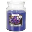 swieca zapachowa w szkle sloik xl fiolek bispol 100 h 14 cm