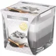 swieca zapachowa w szkle trojbarwna grota solna bispol 8x8 cm