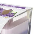 swieca zapachowa w szkle trojbarwna lawenda bispol 8x8 cm