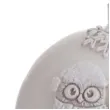 swieca zimowe sowy kula biala bartek candles 80 mm