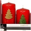 swiece pienkowe choinki czerwone adpal 70 120 mm 4 szt