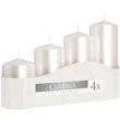 swiece pienkowe classic perlowy bialy aura mix 4 szt