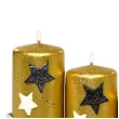 swiece pienkowe gwiazdki zlote adpal 70 120 mm 4 szt