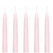 swiece stozkowe classic pastel rozowy jasny partydeco 24 cm 10 szt