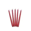 swieczka classic metalic 24 cm czerwona 10 szt