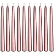 swieczka classic metalic rozowo zlota partydeco 240 mm 10 szt