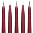 swieczka classic pastel 24 cm bordowa 10 szt