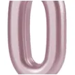 swieczka cyfra 0 partypal rozowe zloto 10 cm