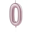 swieczka cyfra 0 partypal rozowe zloto 10 cm