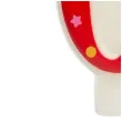 swieczka cyfra 0 w gwiazdki partypal czerwona 8 cm