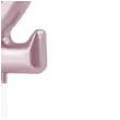 swieczka cyfra 2 partypal rozowe zloto 10 cm