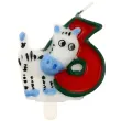swieczka cyfra 6 zebra godan 5 cm