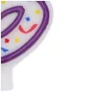 swieczka cyfra 8 imprezka ravi bialo fioletowa 7 5 cm