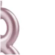 swieczka cyfra 8 partypal rozowe zloto 10 cm