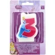 swieczka ksiezniczka disneya cyferka 3 kopciuszek rozowa procos