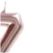 swieczka metaliczna cyfra 7 rozowe zloto santex 9 cm