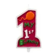 swieczka my 1st birthday czerwony