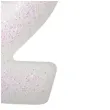 swieczka na tort cyferka 2 rozowy brokat biala amscan 6 5 cm