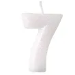 swieczka na tort cyferka 7 rozowy brokat biala amscan 6 5 cm