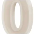 swieczka na tort cyfra 0 bezowy partydeco 10 cm