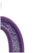swieczka na tort cyfra 0 brokat fioletowa guirca 4 cm