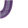 swieczka na tort cyfra 0 brokat fioletowa guirca 4 cm