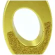 swieczka na tort cyfra 0 brokatowa zlota jix 12 cm