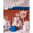 swieczka na tort cyfra 0 rozowy partydeco 10 cm