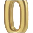 swieczka na tort cyfra 0 zloty partypal 10 cm