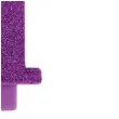 swieczka na tort cyfra 1 fioletowa brokatowa givi 9 5 cm