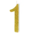 swieczka na tort cyfra 1 zlota partydeco 1 szt