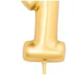 swieczka na tort cyfra 1 zloty metalik givi 8 cm
