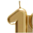 swieczka na tort cyfra 18 zlota santex 9 cm