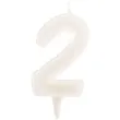 swieczka na tort cyfra 2 fluo dekora 6 cm
