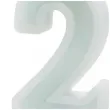 swieczka na tort cyfra 2 mietowy jasny partydeco 10 cm
