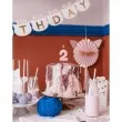 swieczka na tort cyfra 2 rozowy partydeco 10 cm