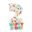 swieczka na tort cyfra 2 sprinkles folat 11 cm