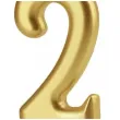 swieczka na tort cyfra 2 zloty partypal 10 cm