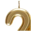 swieczka na tort cyfra 20 zlota santex 9 cm
